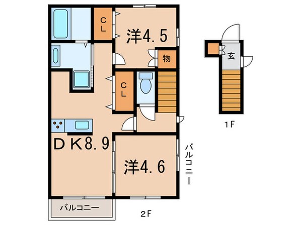 シャルム宝塚の物件間取画像